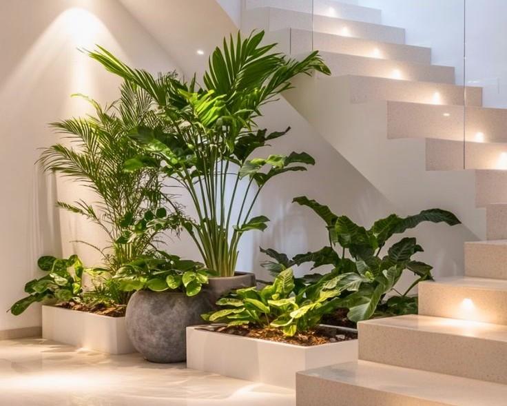 13 Indoor Staircase Gardens for a Fresh and Stylish Home