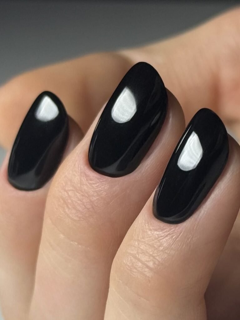 15+ One-Color Halloween Nails (Black, Oxblood, or Espresso)