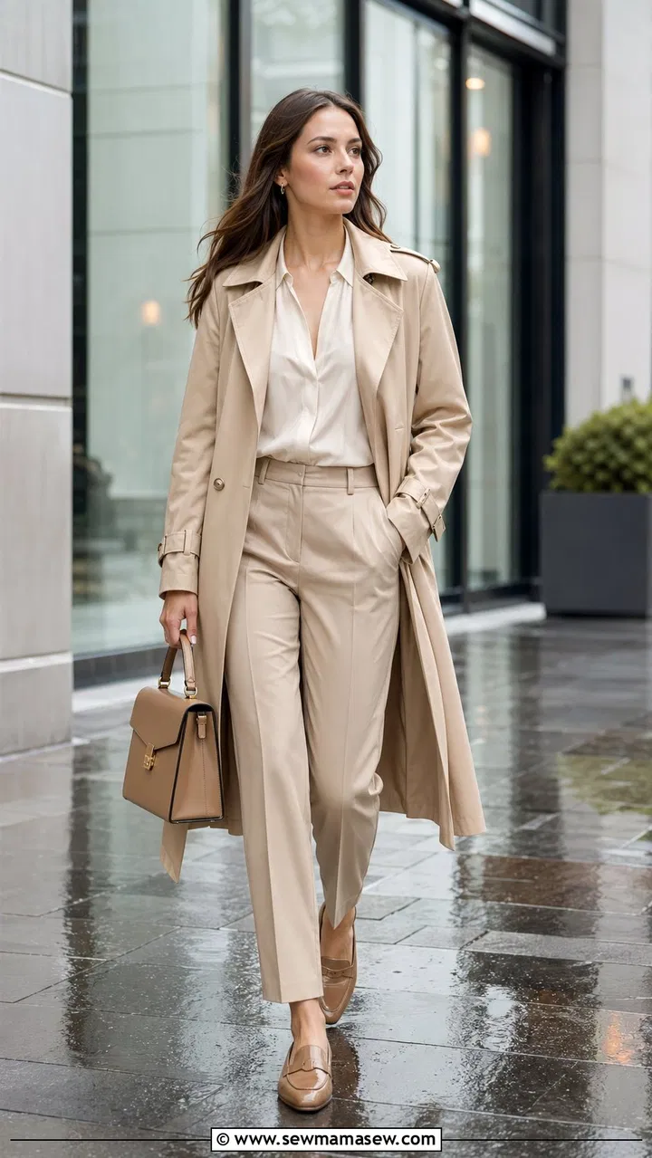 15+ Rainy Day Outfits for Work — Professional and Weatherproof