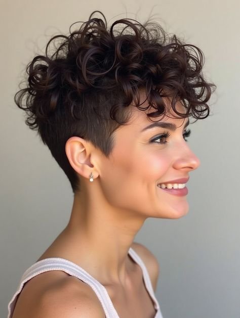 15+ Curly Pixie Cuts That Embrace Natural Texture