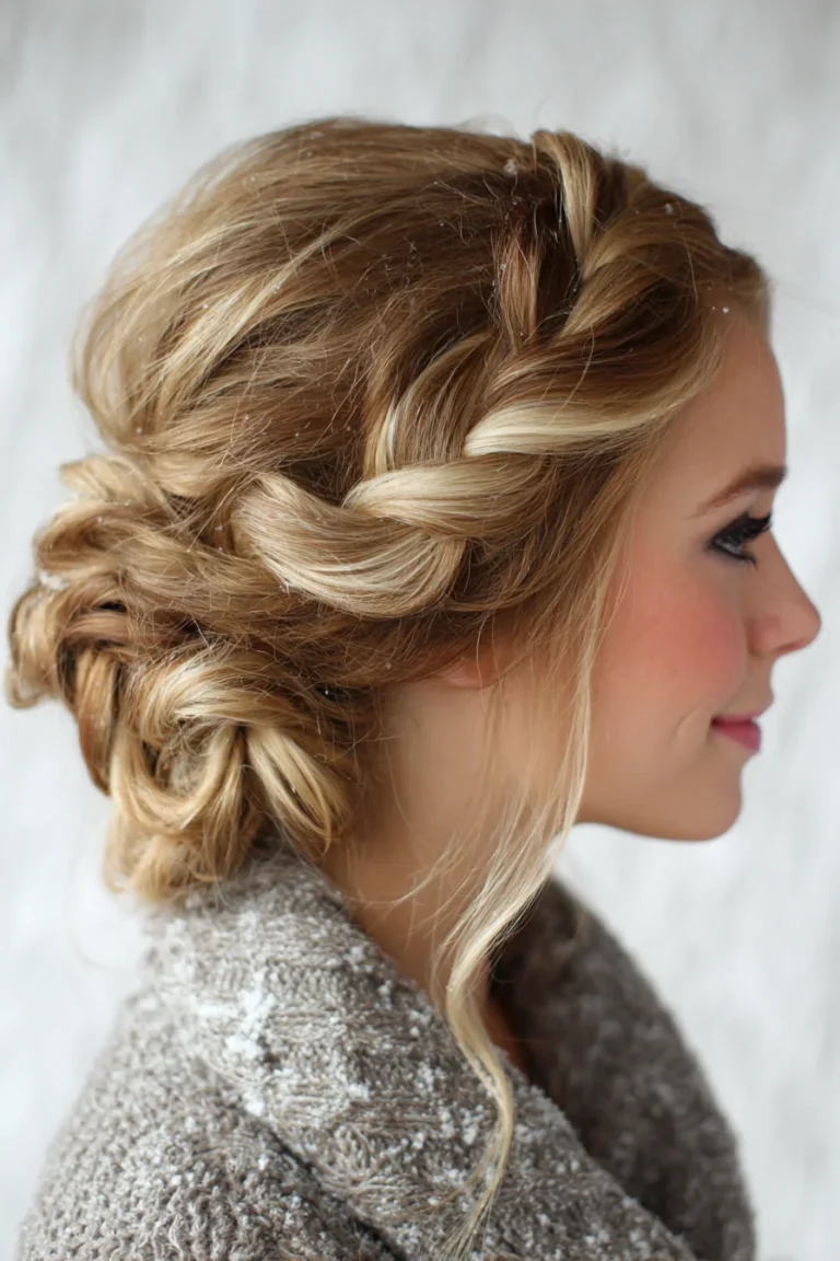 20+ Cozy Winter Updos for Everyday