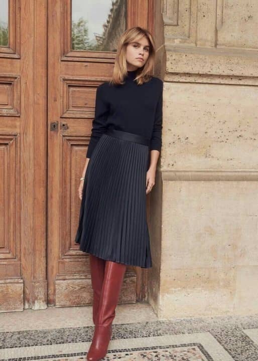 12+ Fall Skirt Outfits — Tights, Boots, and Hemlines