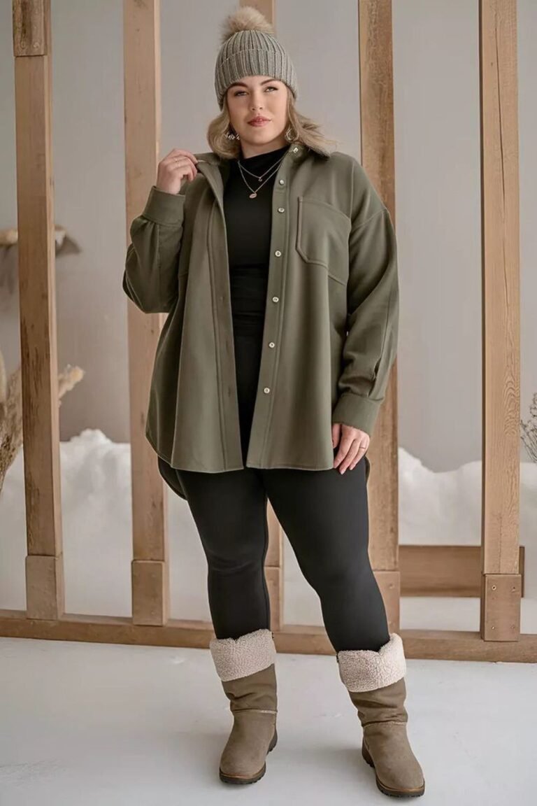 18+ Plus Size Legging Outfits for Fall — Comfy and Cute
