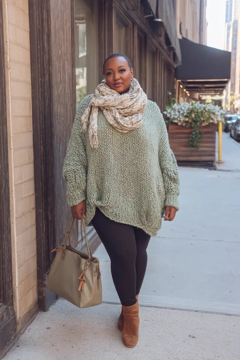12+ Plus Size Sweater Outfits — Cozy Without Bulk
